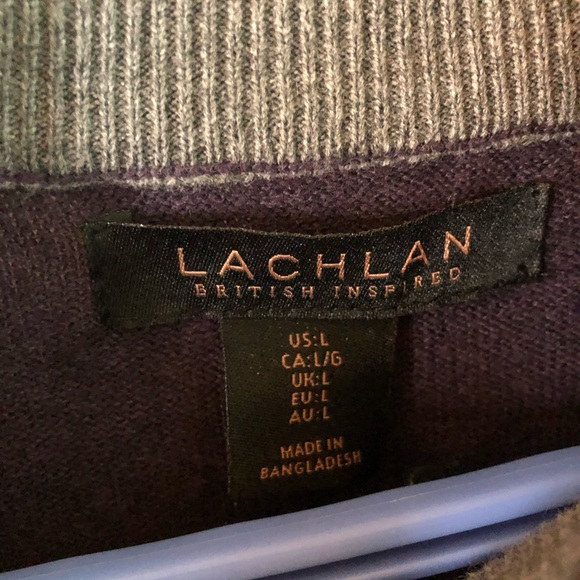 Lachlan Purple Zip Turtle Neck - Picture 2 of 2